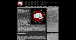 Desktop Screenshot of hammerfistrecords.com