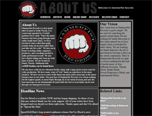 Tablet Screenshot of hammerfistrecords.com